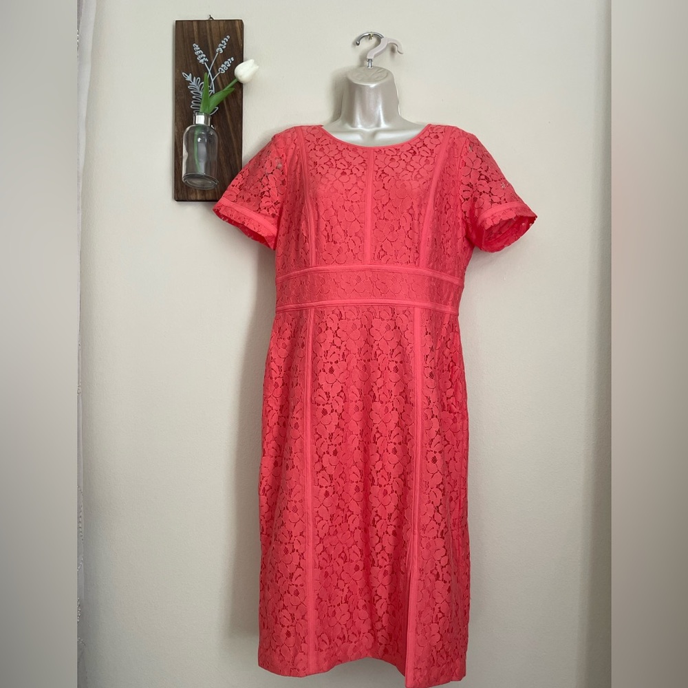 Calvin Klein Lined Lace Dress Size 8